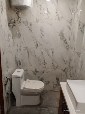 Bathroom in 2 BHK Builder Floor at Malviya Nagar – for Rent