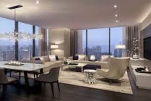 Living Room in 3 BHK Apartment at Prestige Glenbrook, Whitefield – for Sale