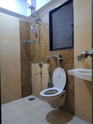 Bathroom in 2 BHK Apartment at Gundecha Heights, Kanjurmarg West – for Rent