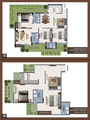 Floor Plan in 4 BHK Apartment at Adore Prima, Sector 72 – for Sale