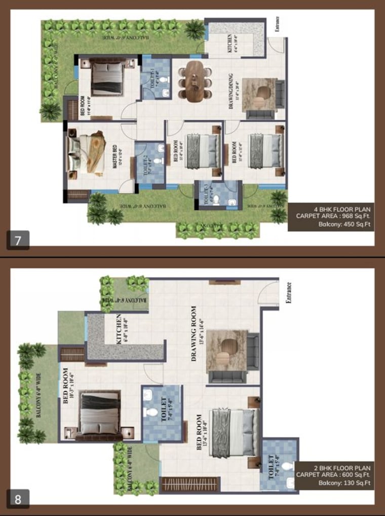 Floor Plan, adore-prima 4 Bedroom 1600 Sq.Ft. Apartment In Sector 72 Faridabad 10109682