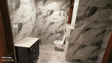 Bathroom in 3 BHK Builder Floor at Vasant Kunj – for Rent