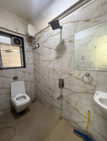 Bathroom in 1 BHK Apartment at Platinum 53 West, Andheri West – for Rent