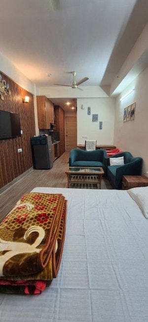 Living Room in 2 BHK Apartment at Gaur Yamuna City 16th Park View, Gaur Yamuna City – for Rent