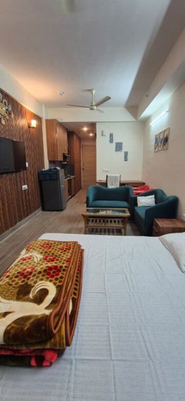 Living Room in 2 BHK Apartment at Gaur Yamuna City 16th Park View, Gaur Yamuna City – for Rent