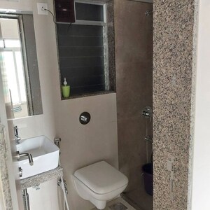 Bathroom in 1 BHK Apartment at Harasiddh Viraaj, Malad East – for Rent