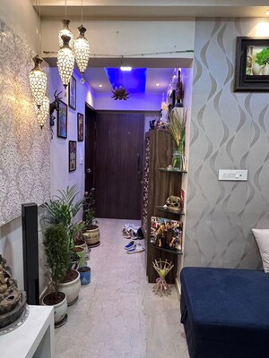 Living Room in 2 BHK Apartment at Omkar Ananta, Goregaon East – for Rent