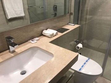 Bathroom in 2 BHK Apartment at Castle Rock, Powai – for Rent