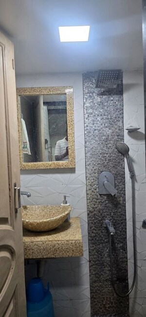 Bathroom in 1 BHK Apartment at Gandharv Darshan, Lower Parel – for Rent