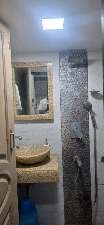 Bathroom in 1 BHK Apartment at Gandharv Darshan, Lower Parel – for Rent