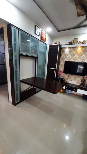 Living Room in 1 BHK Apartment at Rosa Elite, Bhayandarpada – for Rent