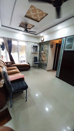 Living Room in 1 BHK Apartment at Rosa Elite, Bhayandarpada – for Rent