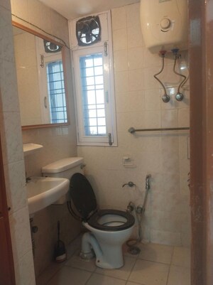 Bathroom in 3 BHK Apartment at Unitech Uniworld Gardens 2, Sector 47 – for Rent