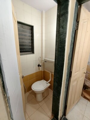 Bathroom in 1 BHK Apartment at Gorai Shiv Shambhu CHS, Borivali West – for Rent