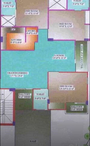  3 BHK Apartment at SAS Shalimar Grand, Butler Colony – for Sale