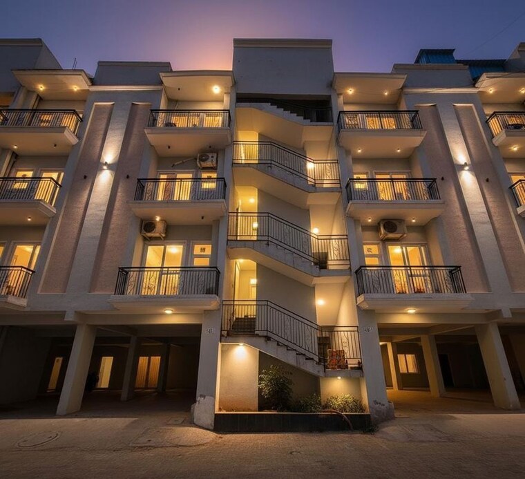 Exterior View, high ground 3 Bedroom 1350 Sq.Ft. Apartment In High Ground Zirakpur 10104246