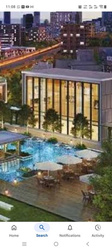 Swimming Pool in 3 BHK Apartment at Godrej Woods, Sector 43 – for Rent