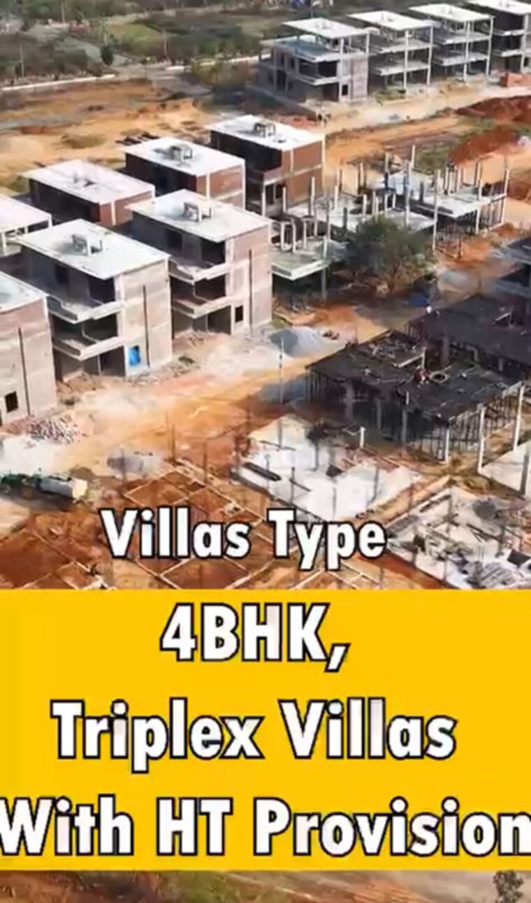 Exterior View, identity-aastha 4 Bedroom 4404 Sq.Ft. Villa In Almasguda Hyderabad 10110056