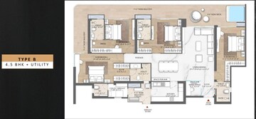 Floor Plan in 4 BHK Apartment at Smart World The Edition, Sector 66 – for Sale