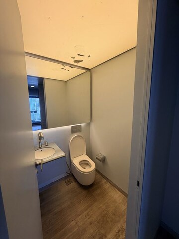 Bathroom in 3 BHK Apartment at Lodha World Crest, Worli – for Rent