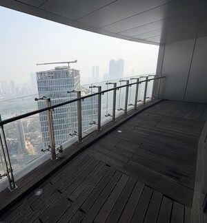 Balcony in 3 BHK Apartment at Lodha World Crest, Worli – for Rent