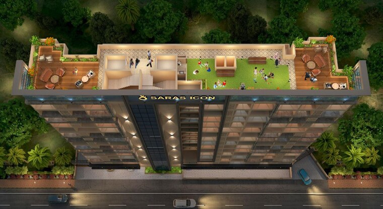 Exterior View, saras-icon 2 Bedroom 780 Sq.Ft. Apartment In Seawoods Navi Mumbai 10110040