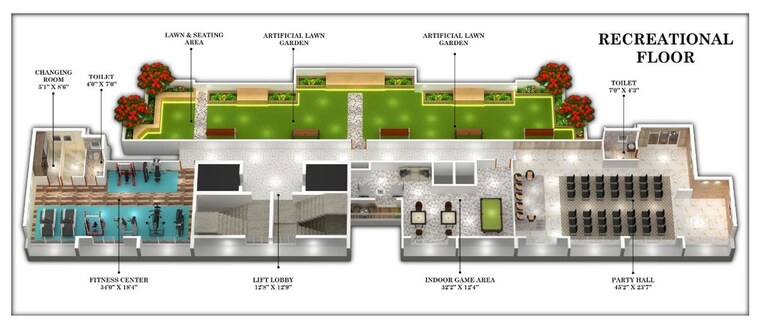 Master Bedroom, saras-icon 2 Bedroom 780 Sq.Ft. Apartment In Seawoods Navi Mumbai 10110040