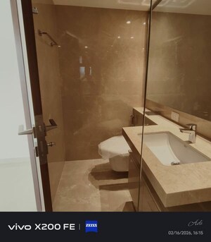 Bathroom in 3 BHK Apartment at Hiranandani Highland, Powai – for Rent