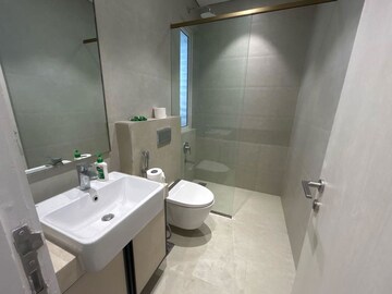 Bathroom in 3 BHK Apartment at Indiabulls Sky Forest, Lower Parel – for Rent