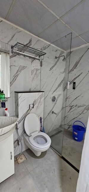 Bathroom in 3 BHK Apartment at Satkar Citta Giardino, Aundh – for Rent