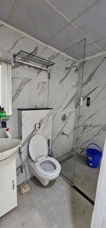 Bathroom in 3 BHK Apartment at Satkar Citta Giardino, Aundh – for Rent