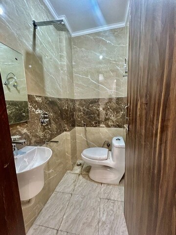 Bathroom in 3 BHK Builder Floor at Chattarpur – for Rent