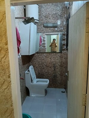 Bathroom in 2 BHK Apartment at Paryavaran Complex – for Rent