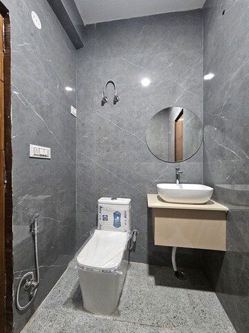 Bathroom in 3 BHK Apartment at Chattarpur – for Rent