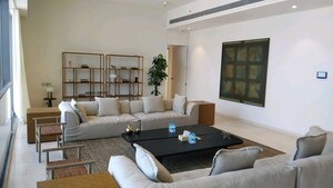 Living Room in 5 BHK Apartment at Rustomjee Crown, Prabhadevi – for Rent