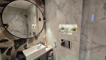 Bathroom in 4 BHK Apartment at Hubtown 25 South, Prabhadevi – for Rent