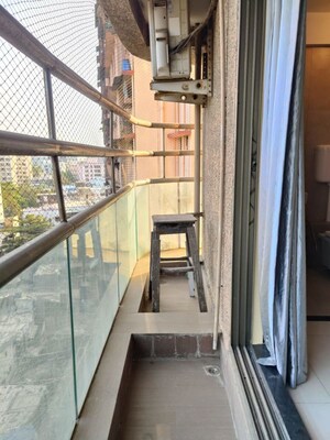 Balcony in 2 BHK Apartment at Runwal Symphony, Santacruz East – for Rent