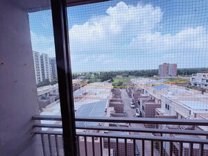 Balcony in 3 BHK Apartment at Kudasan – for Rent