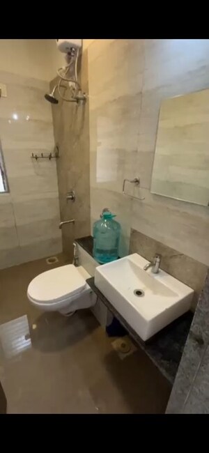 Bathroom in 2 BHK Apartment at Ani Anu Sri Balaji Enclave, Malad West – for Rent