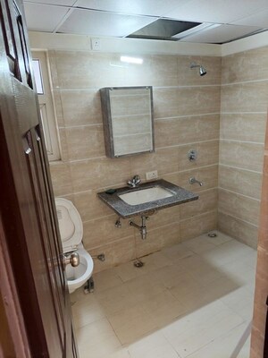 Attached Bathroom in 3 BHK Apartment at Omaxe Heights, Sector 86 – for Rent