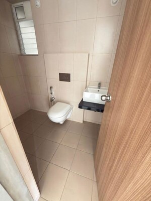 Bathroom in 2 BHK Apartment at Godrej Emerald, Ghodbunder Road – for Rent