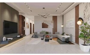 Living Room in 4 BHK Apartment at Erandwane – for Sale