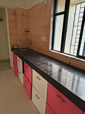 Kitchen in 2 BHK Apartment at Cosmos Park, Ghodbunder Road – for Rent