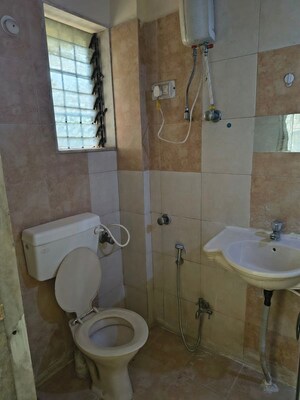 Bathroom in 2 BHK Apartment at Prestige Residency Pinewood, Ghodbunder Road – for Rent