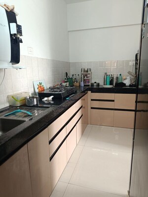 Kitchen in 3 BHK Apartment at Shapoorji Pallonji Joyville Hinjewadi Phase 2, Hinjewadi – for Rent