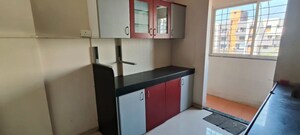 Kitchen in 3 BHK Apartment at Vrindavan Elegance, Wakad – for Rent