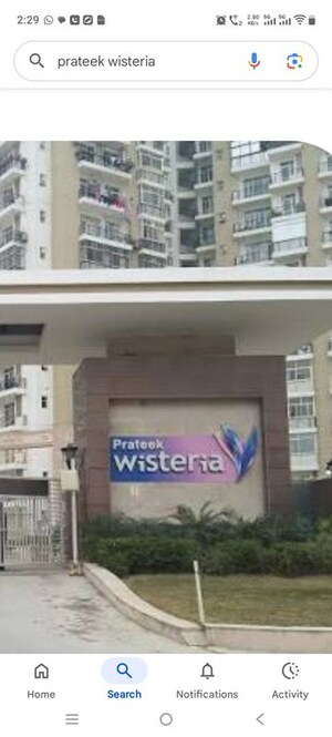 3 BHK Apartment For Rent in Prateek Wisteria, Sector 77