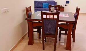 Dining area in 2 BHK Apartment at MI Rustle Court, Gomti Nagar – for Rent