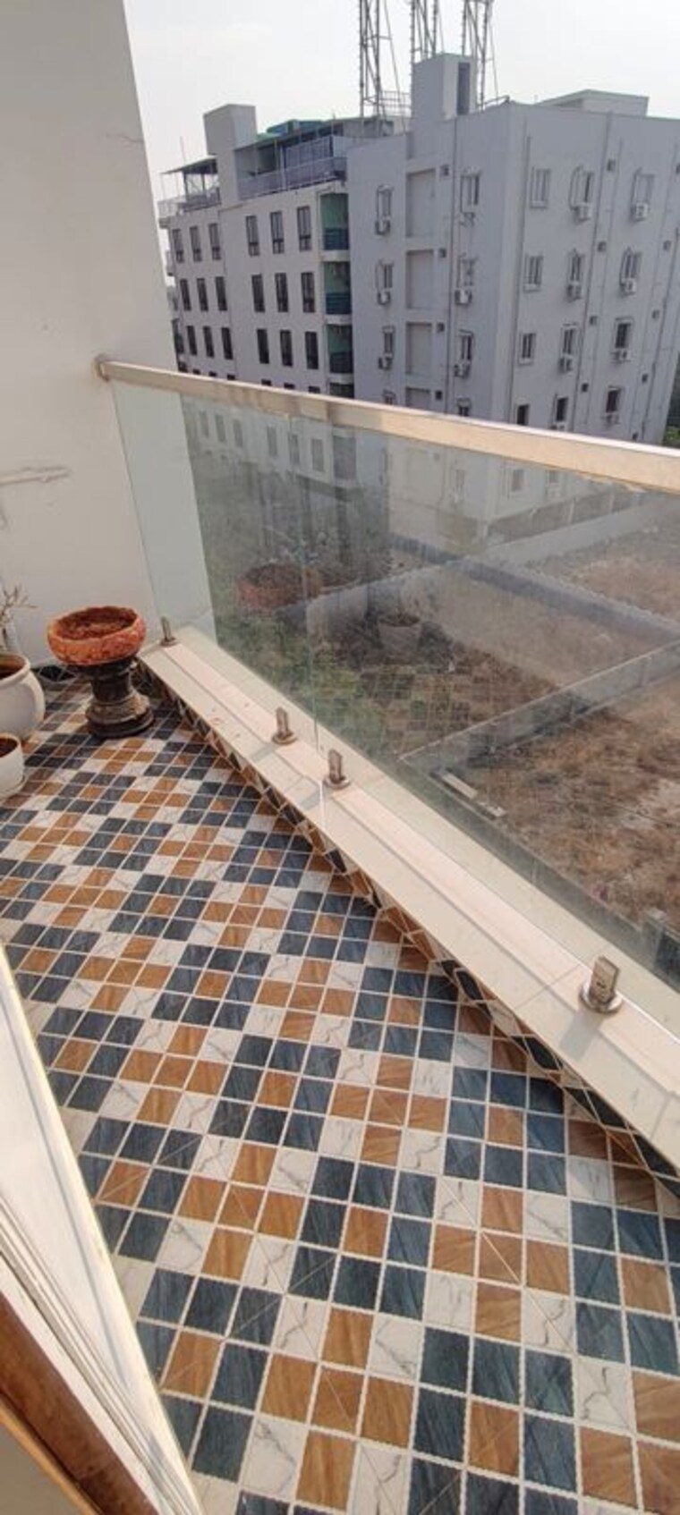 Balcony, gachibowli 3 Bedroom 1800 Sq.Ft. Apartment In Gachibowli Hyderabad 10111704
