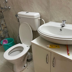 Bathroom in 2 BHK Apartment at Signature The Millennia 2, Garoli Kalan – for Rent